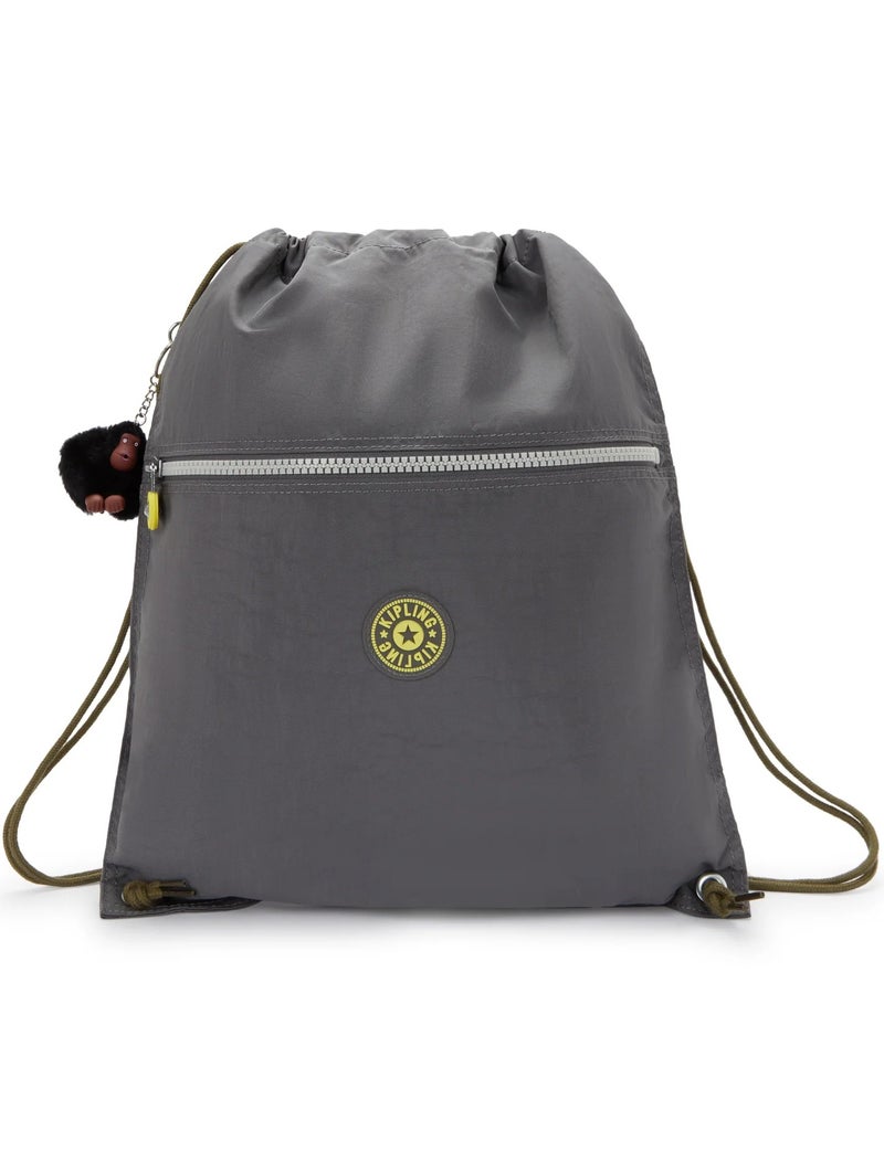 كيبلينغ حقيبة ظهر سوبر تابو العودة إلى الرمادي متوسطة مع رباط - Image 1